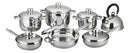 Juego de Ollas de 13 Pz Hoffman en Acero Quirúrgico - Hogar