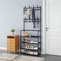 Organizador 4en1 Zapatero Multifunciona NEGRO Hogar