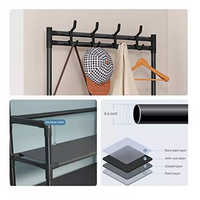 Organizador 4en1 Zapatero Multifunciona NEGRO Hogar