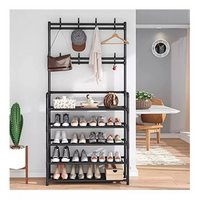 Organizador 4en1 Zapatero Multifunciona NEGRO Hogar