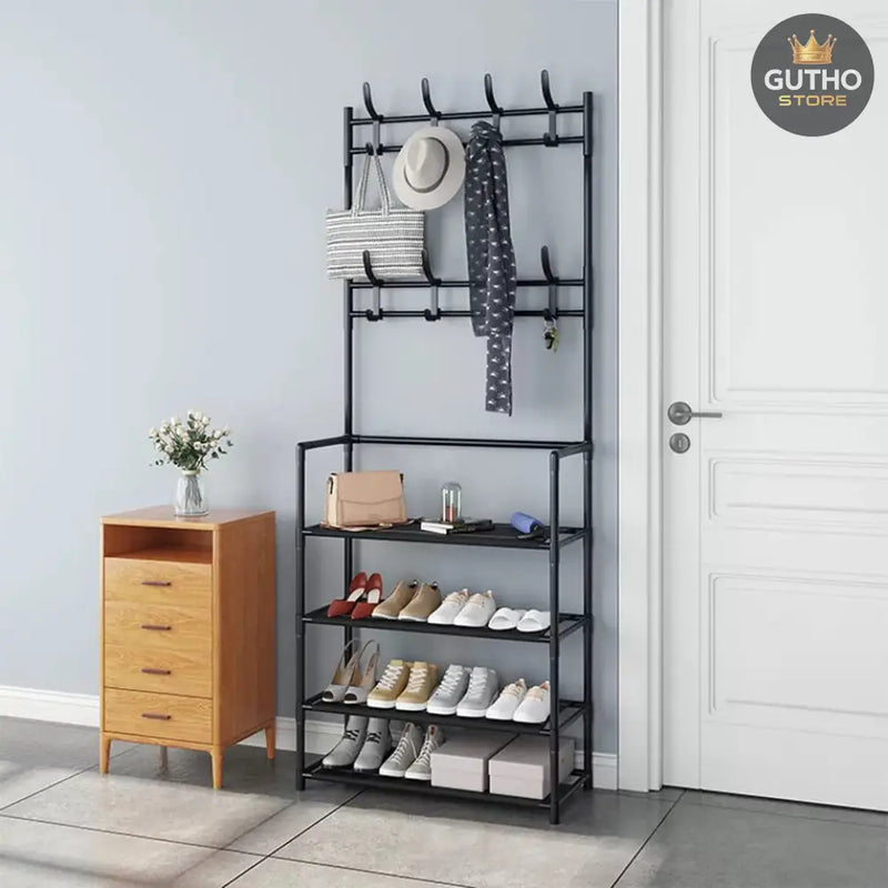 Organizador 4en1 Zapatero Multifunciona NEGRO Hogar