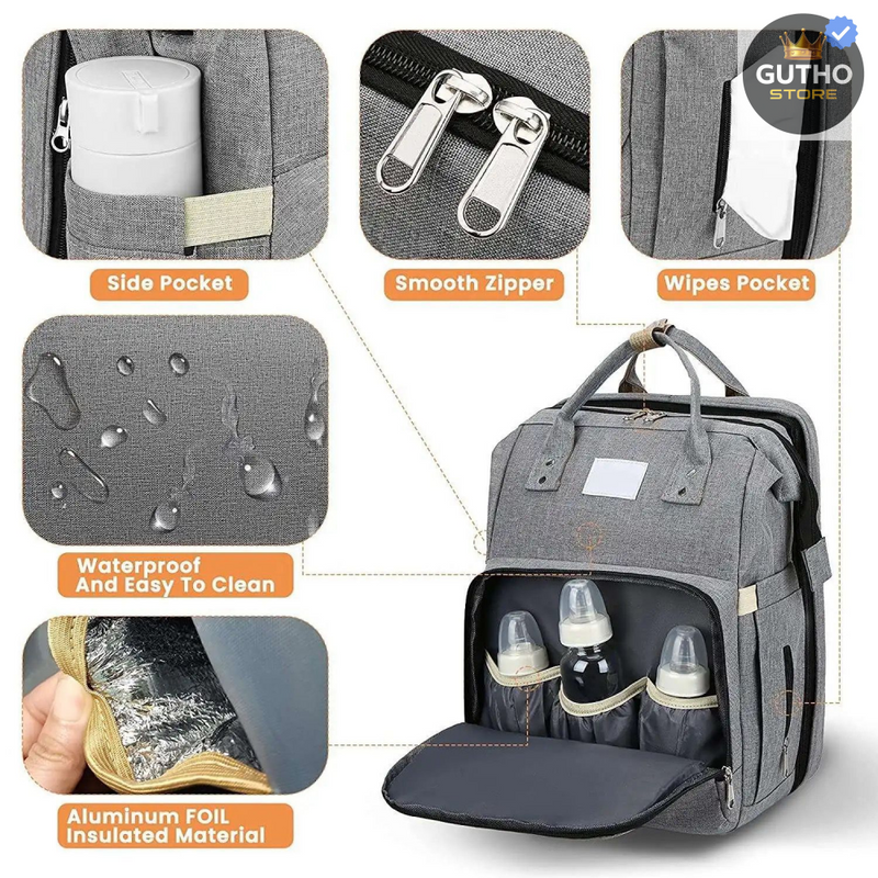 Pañalera Cambiador para Bebé con USB Bebé