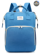 Pañalera Cambiador para Bebé con USB AZUL CLARA Bebé