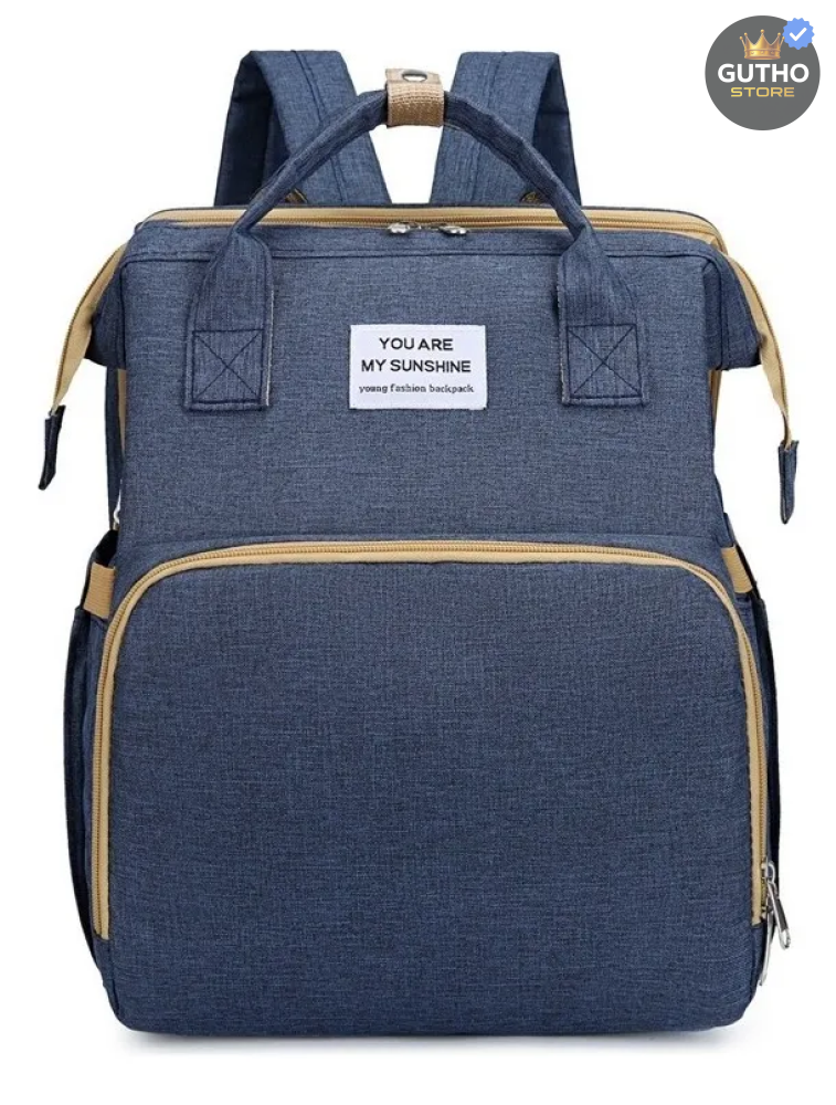 Pañalera Cambiador para Bebé con USB AZUL OSCURA Bebé