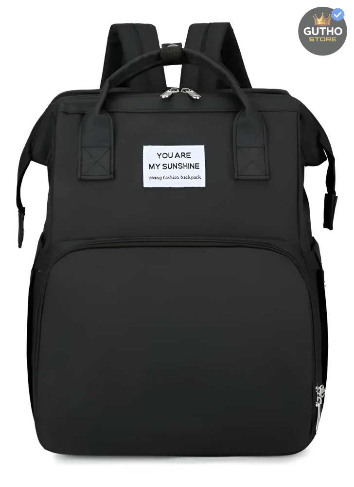 Pañalera Cambiador para Bebé con USB NEGRO Bebé