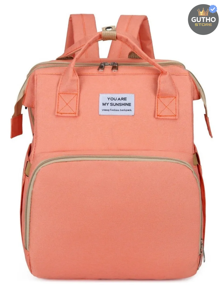 Pañalera Cambiador para Bebé con USB ROSA Bebé