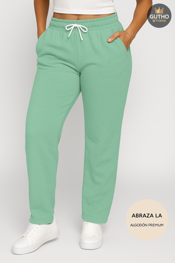 Pantalón Jogger Dama - VERDE MENTA / XL