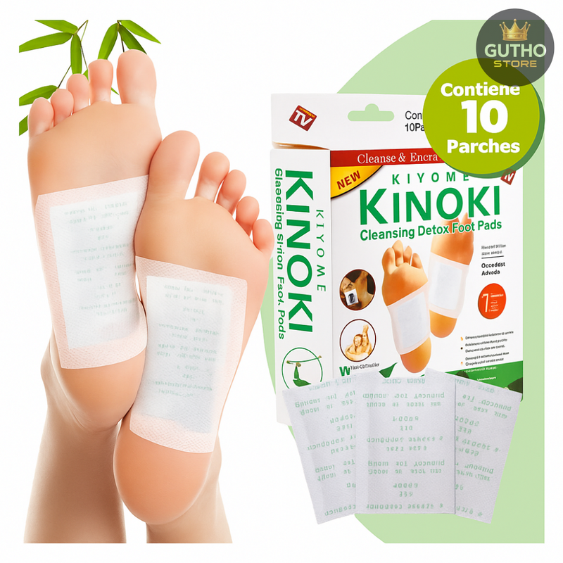 Parches Detox Kinoki para pies CajaX10 - Bienestar