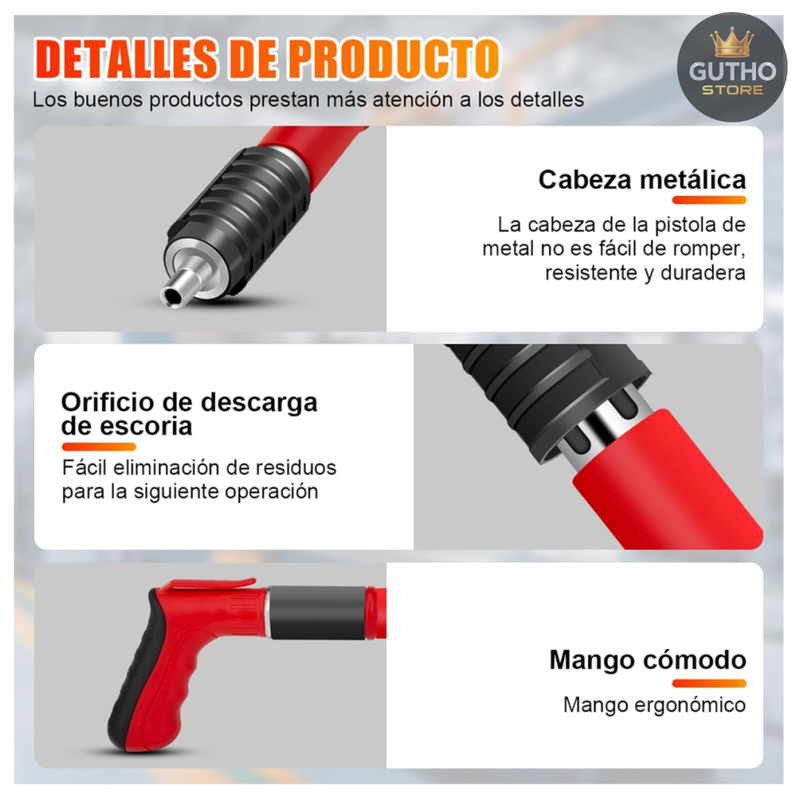 Pistola Remachadora Accesorios Estuche - Herramientas