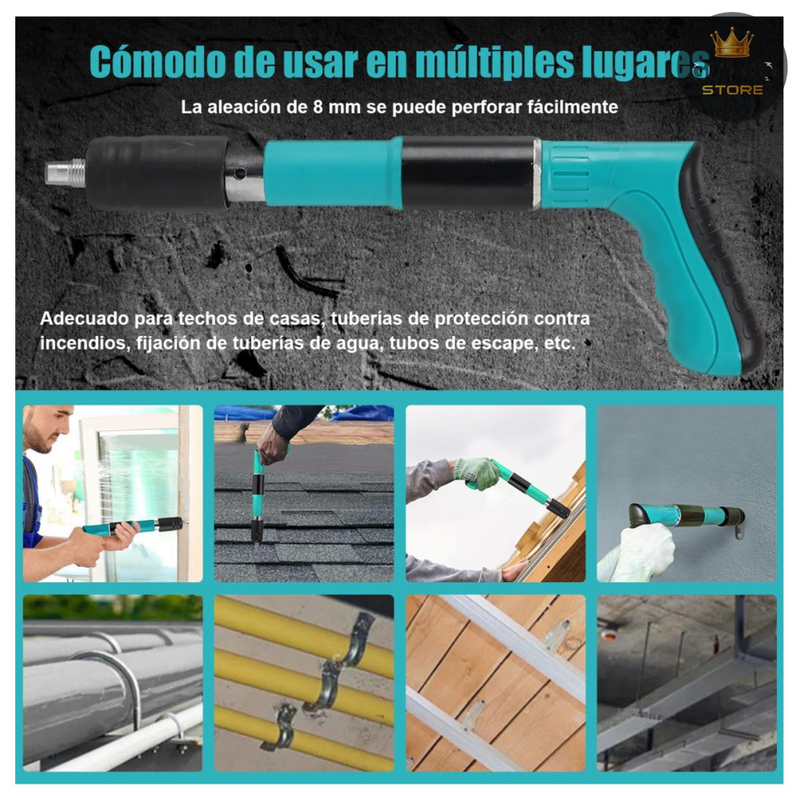 Pistola Remachadora Accesorios Estuche - Herramientas