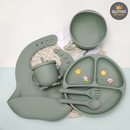 Platos de Silicona Antideslizantes para Alimentación Bebés - VERDE - Herramientas