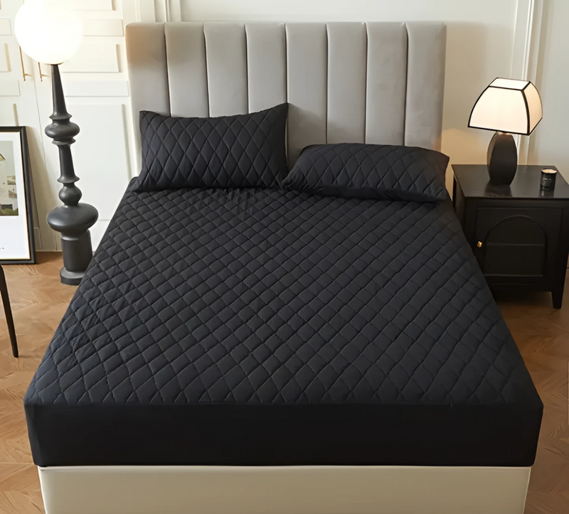 Protector colchon mas fundas - SENCILLO / NEGRO - Hogar