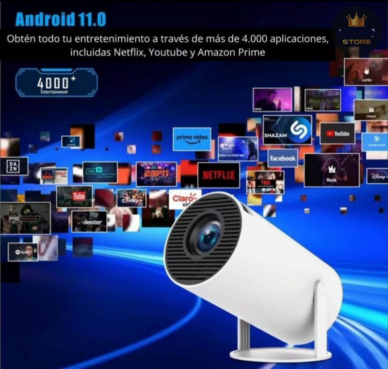 Proyector Portatil Smart Android HY300 Full Hd - Tecnologia