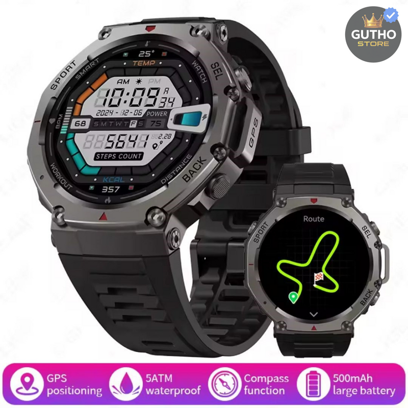 Reloj Inteligente Dm58 Gps Brújula 5atm Deportes