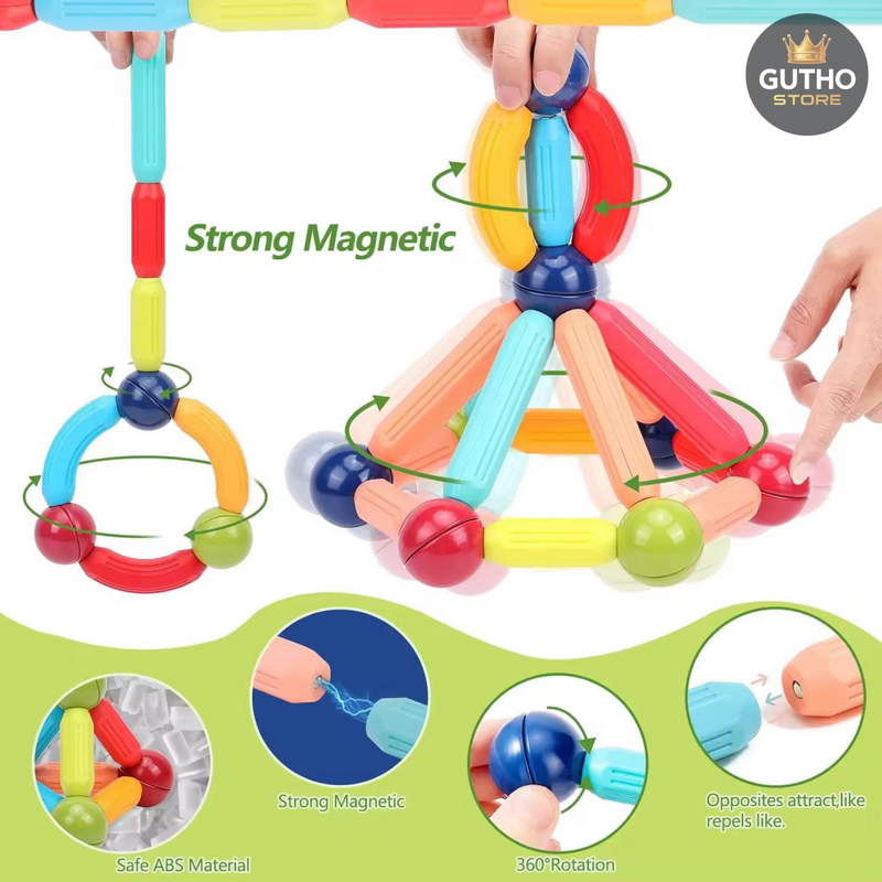 Set Fichas magnéticas de 64 PCS - Jugueteria