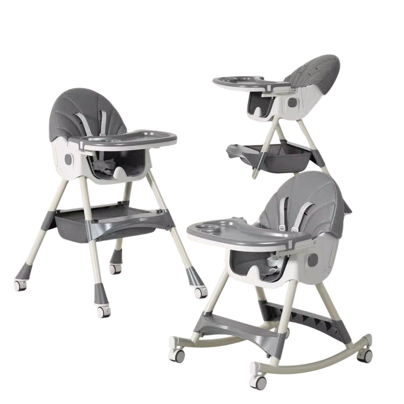 Silla Comedor Mesedora Bebe - Gris - Bebé