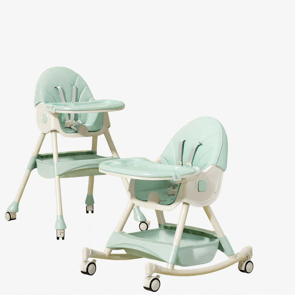 Silla Comedor Mesedora Bebe - Verde Menta - Bebé