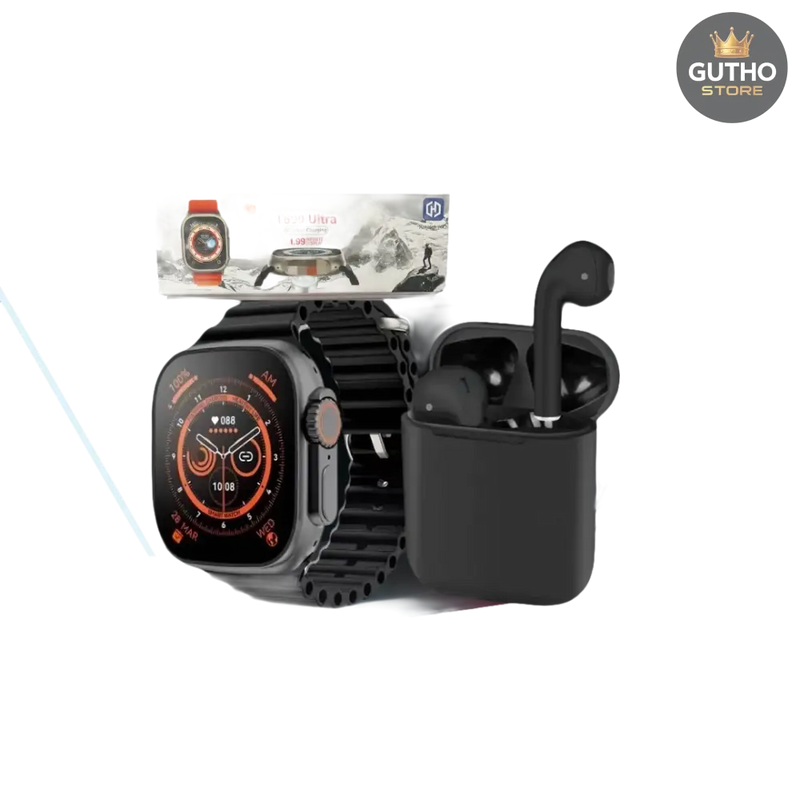 Smart Watch T800 + Audifonos I12 + OBSEQUIO - Libros