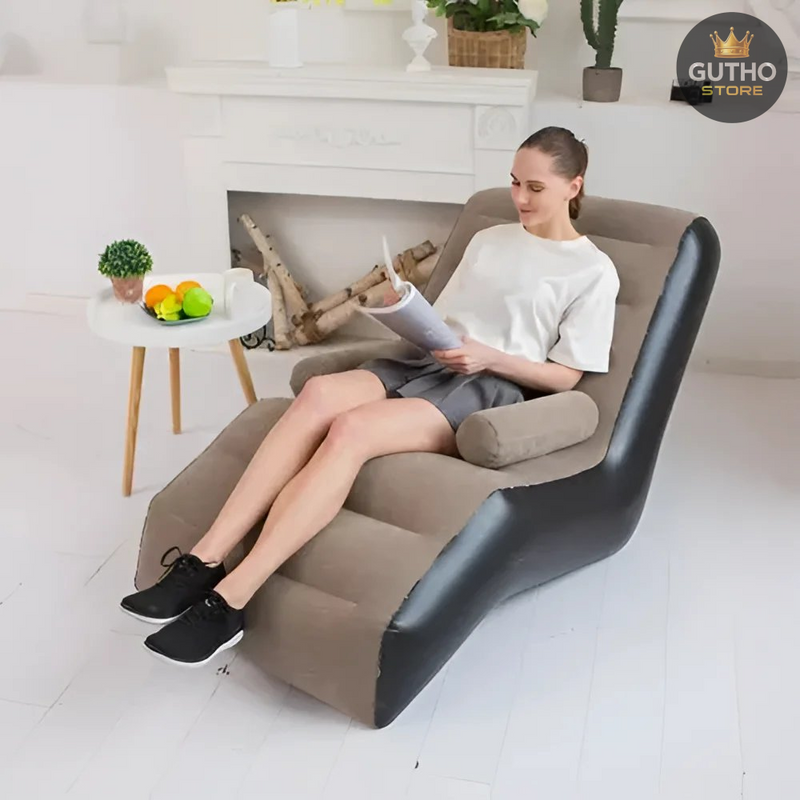 Sofa Inflable Reposapies Hogar
