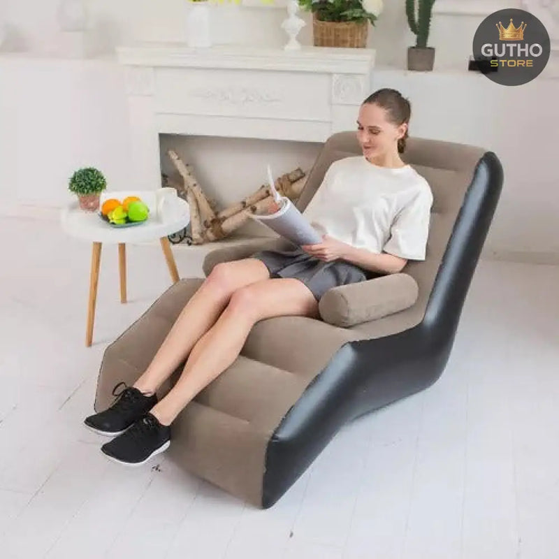 Sofa Inflable Reposapies Hogar