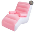 Sofa Inflable Reposapies rosa Hogar