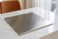 Tabla en acero para picar 30x40 cm con borde - Cocina