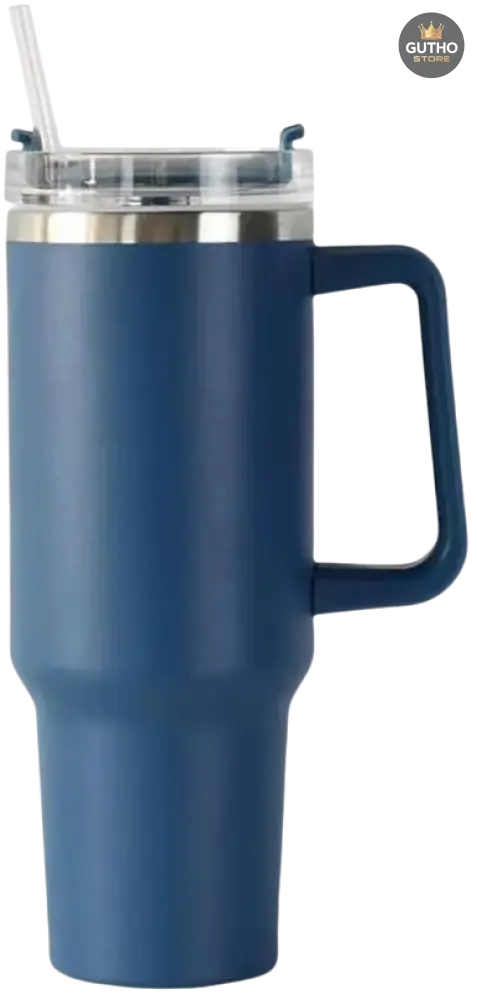Termo tipo Stanley de Acero Inoxidable - AZUL OSCURO - Deportes