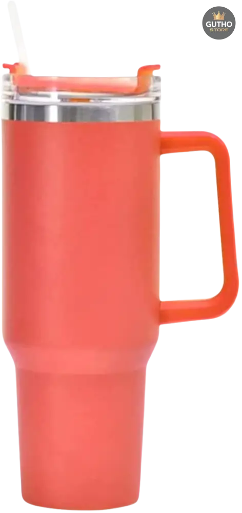 Termo tipo Stanley de Acero Inoxidable - NARANJA - Deportes