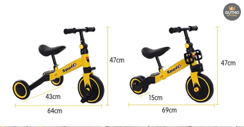 TRICICLO para bebés 3 en 1 Jugueteria